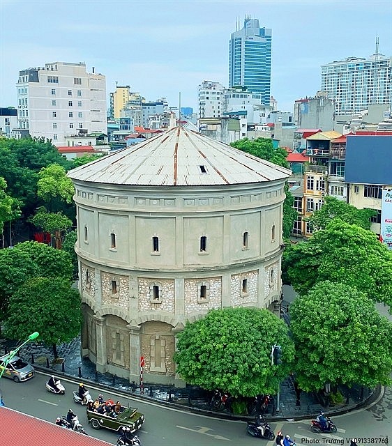 A view of Hang Dau Water Tower in Hanoi Capital City. Vietnam remains the destination of many foreign tourists. Photo: Truong Vi