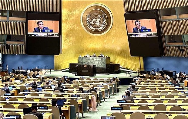 At a meeting of the UNGA's 77th session (Photo: VNA)