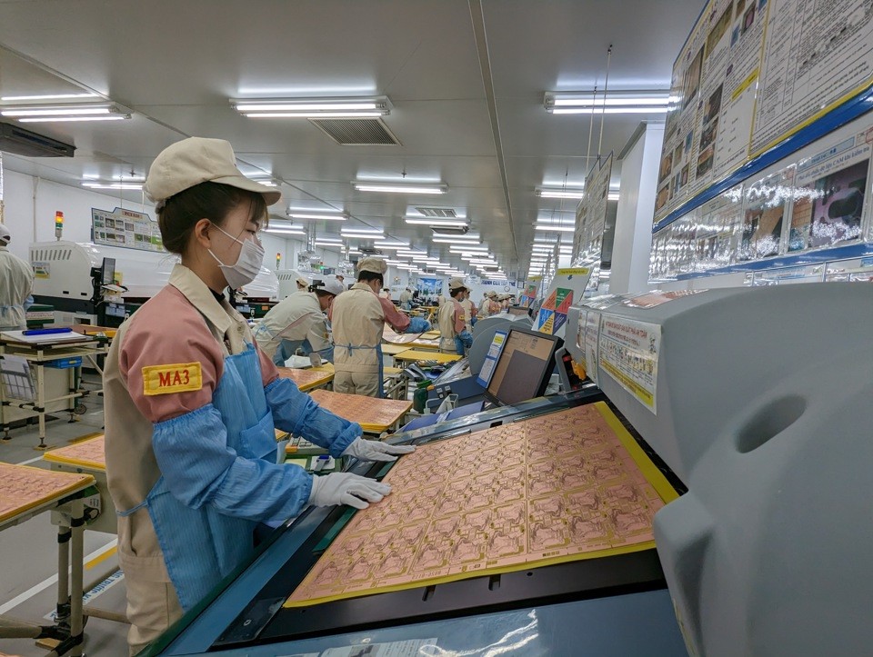 Illurtrative photo:  Electronics production at Meiko Vietnam Company in Thach That Industrial Park, Hanoi. Photo: Hai Linh/The Hanoi Times