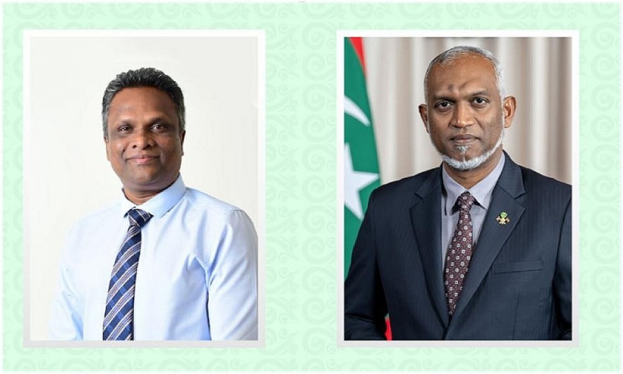 President Mohamed Muizzu receives blow as Maldives Democratic Party candidate Adam Azim wins Male mayoral elections. Photo Courtesy: Maldives President website