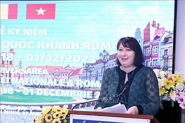 Romanian Ambassador to Vietnam Cristina Romila. (Photo: VNA)
