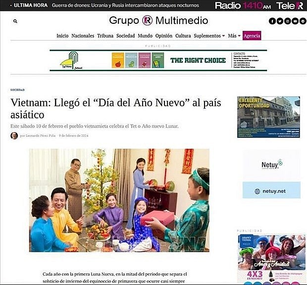 Vietnam News Today (Feb. 12): Charms of Tet shine on Uruguayan press