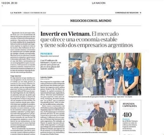 Vietnam News Today (Feb. 15): Argentinian Businesses Hail Investment Environment in Vietnam
