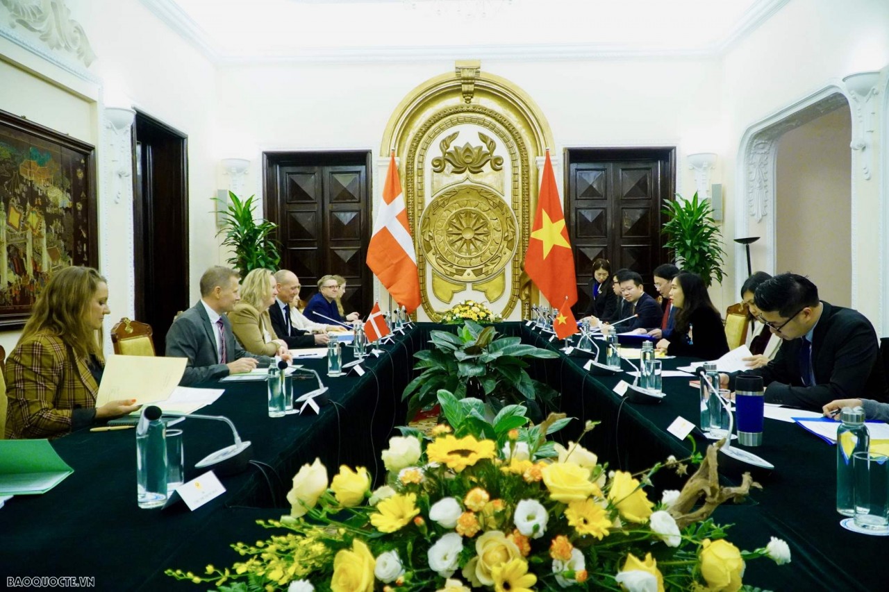 the second political consultation between the Ministry of Foreign Affairs of Vietnam and the Ministry of Foreign Affairs of Denmark. (Photo: Tuan Viet)
