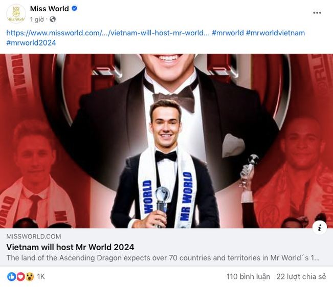 Mr World 2024 contest will take place in September