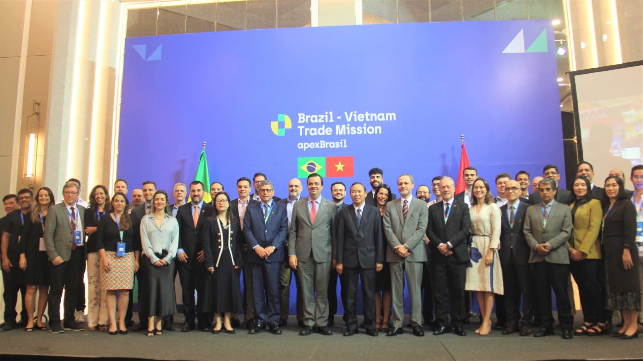Representatives of Brazilian businesses participated in the conference. (Photo: Mai Anh)
