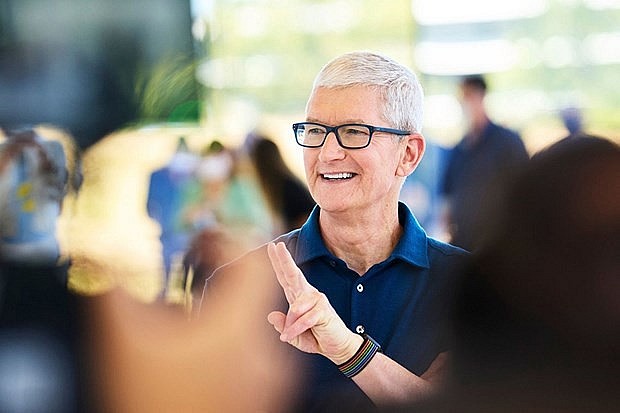 Apple CEO Tim Cook is on a two-day visit to Vietnam. (Photo: VNA)