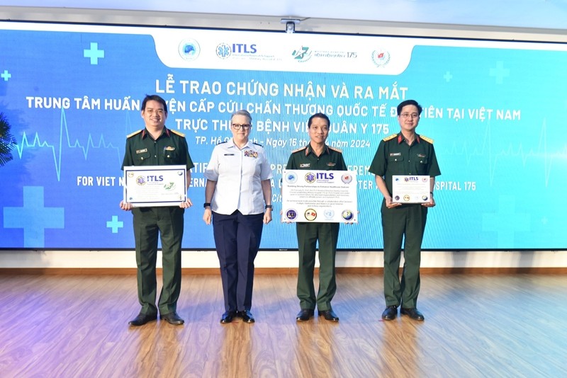 first intl trauma life support training center launched in vietnam
