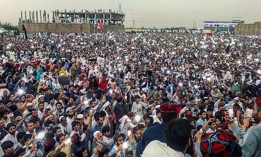 Thousands rally in Khyber Pakhtunkhwa demanding durable peace.(Photo :facebook.com/PashtunTM)