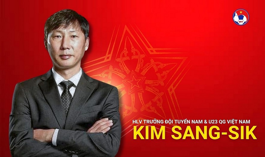 Kim Sang-sik, new head coach of the Vietnam national football team, and Vietnam U23 team.