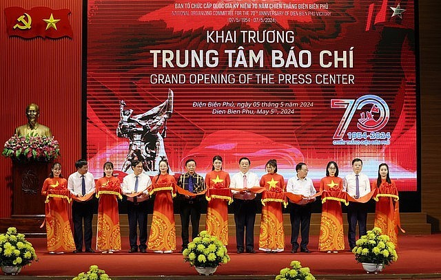 Press Center of Dien Bien Phu cho Victory Debuts in Dien Bien