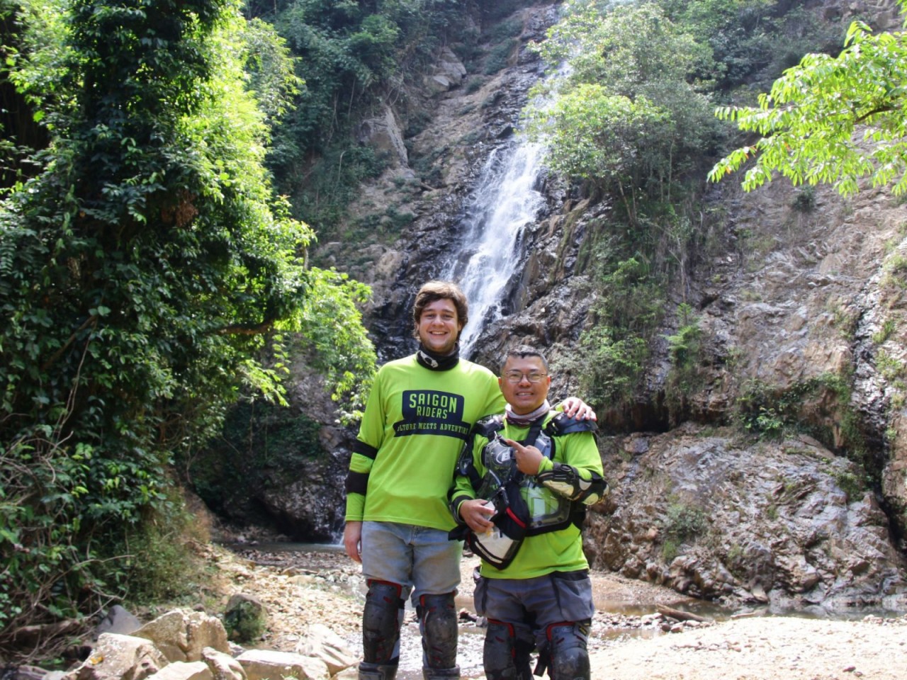 Trieu Hai waterfall in Trieu Hai commune, Da Teh district