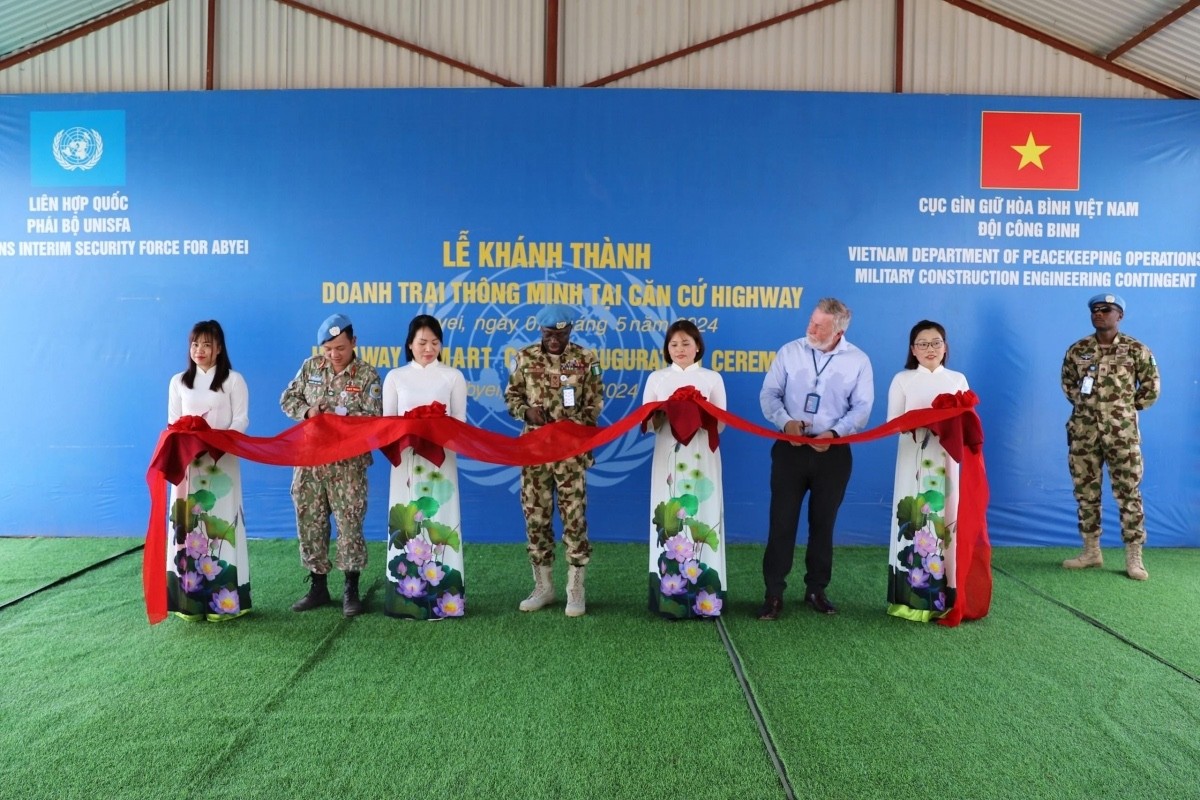 vietnam news today may 9 vietnamese peacekeepers inaugurate smart camp in abyei