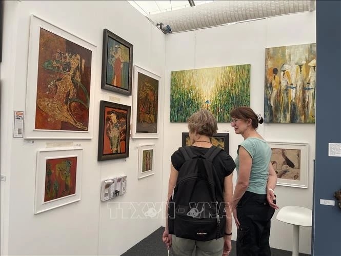 Vietnam Paintings Show Off At Affordable Art Fair 2024 In London