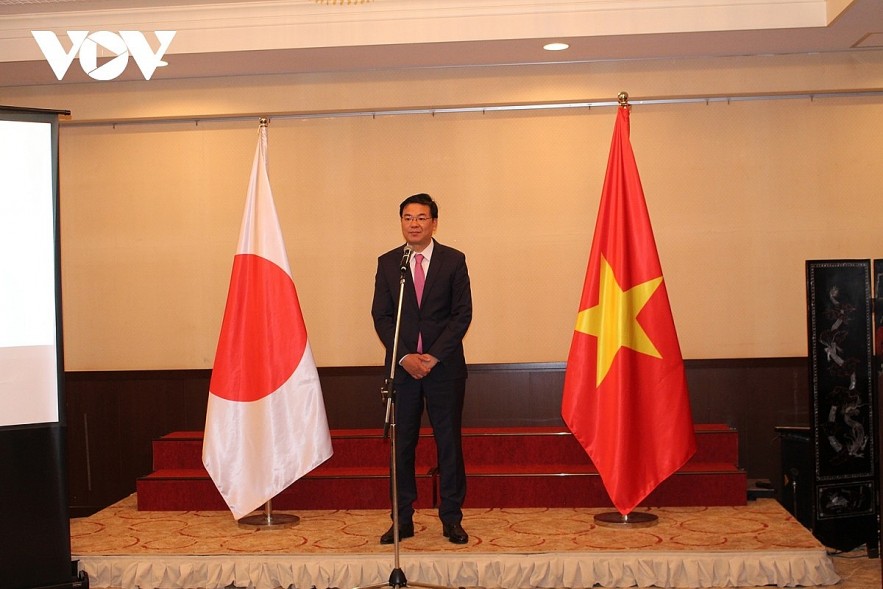 Vietnamese Ambassador to Japan Pham Quang Hieu speaks at a press conference held on May 20.