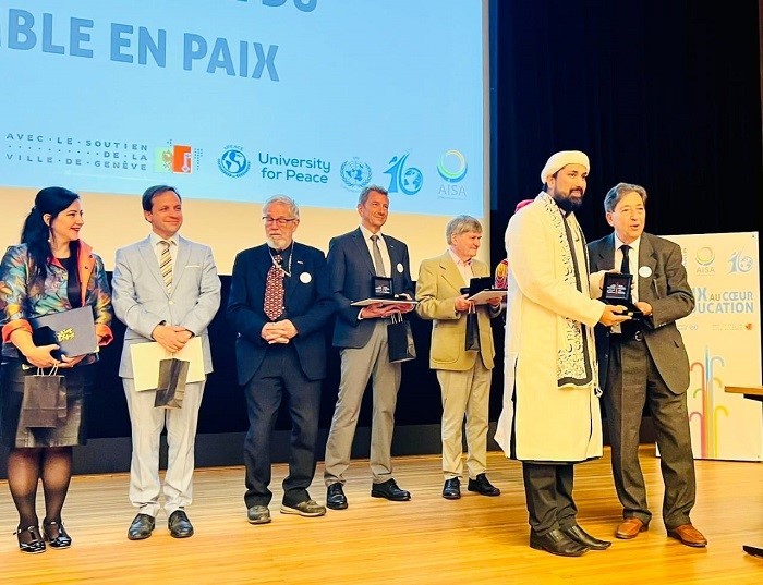 haji syed salman named ambassador for the international day of living together in peace at geneva