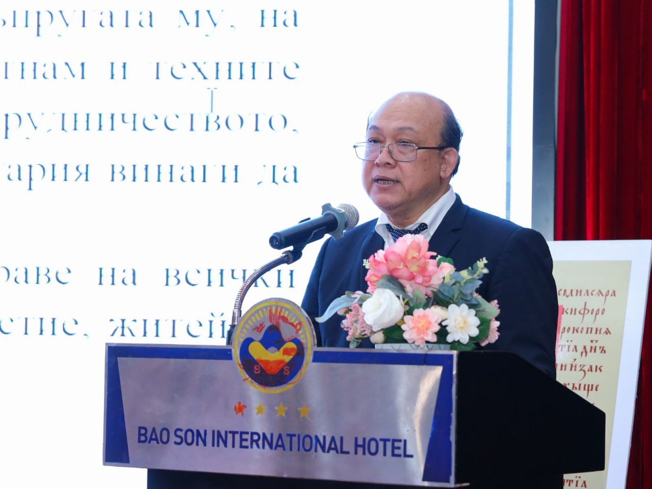 Chairman of the Vietnam-Bulgaria Friendship Association Huynh Quyet Thang (Photo: Dinh Hoa)