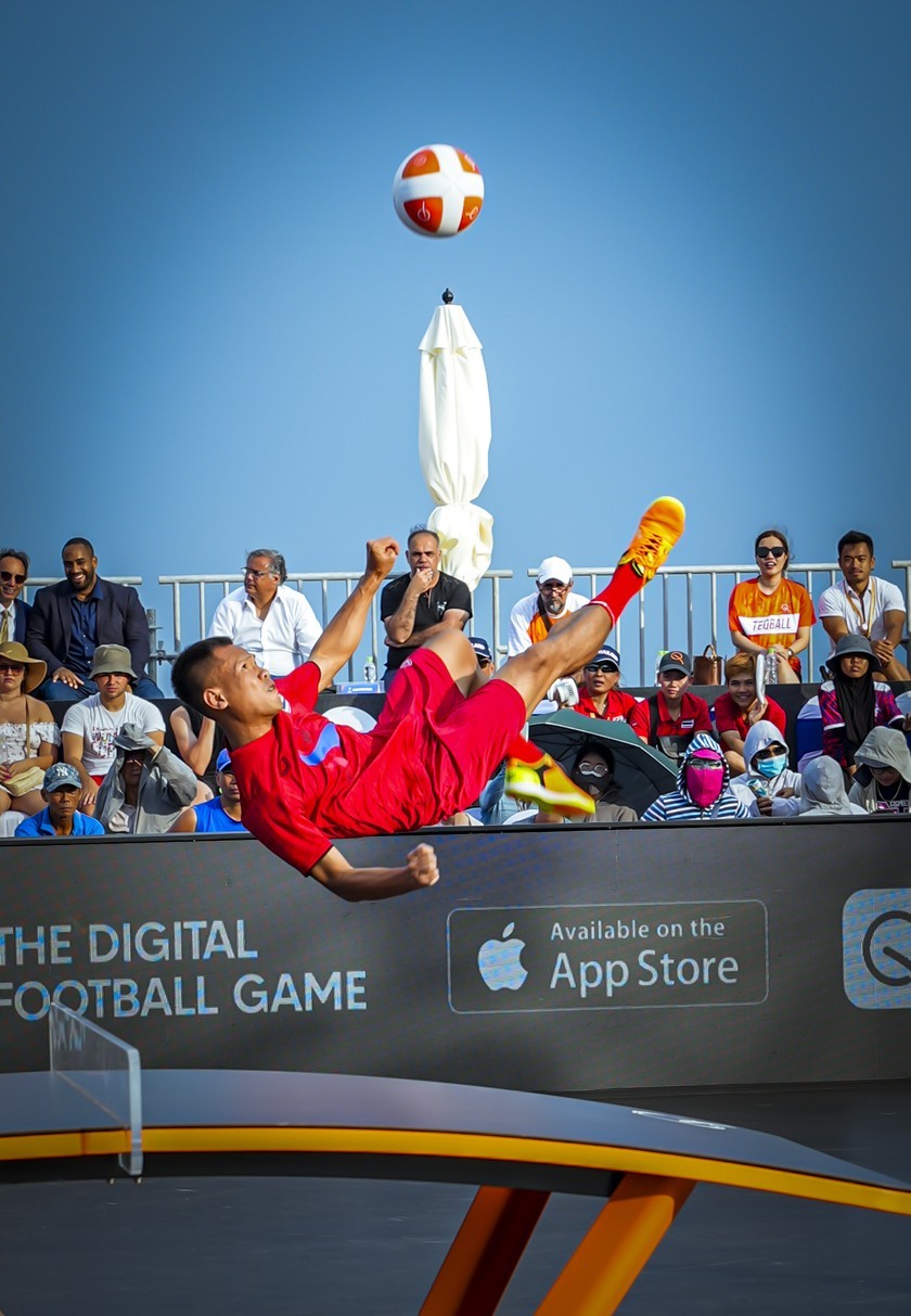 Beautiful “Bicycle Kick” Moments At The Teqball World Tournament 2024