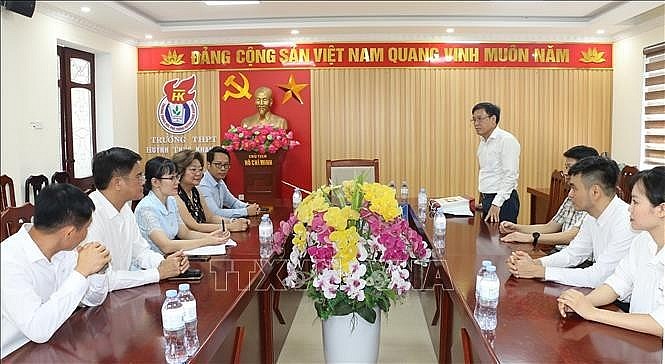 At the working session between Nghe An and the US sides on June 12. (Photo: VNA)