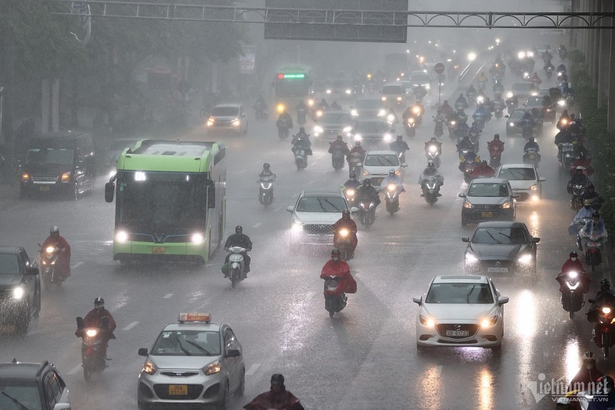 North Vietnam prepares for heavy rain from June 14 to 16. (Illustration: Thach Thao)