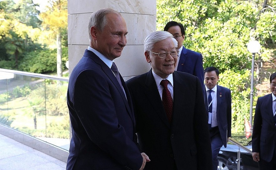 Party General Secretary Nguyen Phu Trong and President Vladimir Putin (Illustrative image)