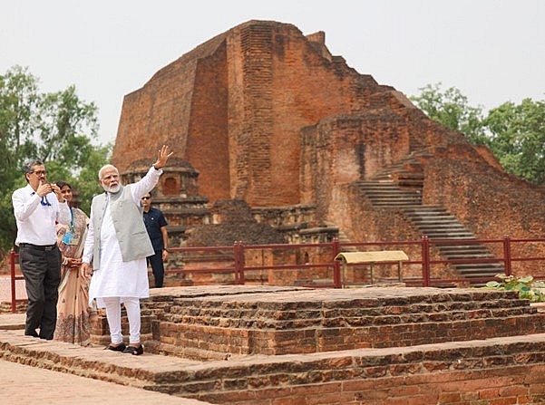 PM visits the Ruins of Nalanda, in Bihar on June 19, 2024