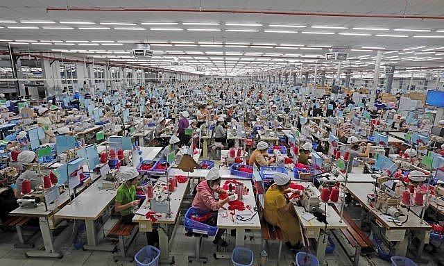 Production at SCAVI Huế in Thừa Thiên - Huế Province. The S&P Global Vietnam Manufacturing Purchasing Manager’s Index (PMI) rose sharply to 54.7 in June from 50.3 in May. Photo: VNS