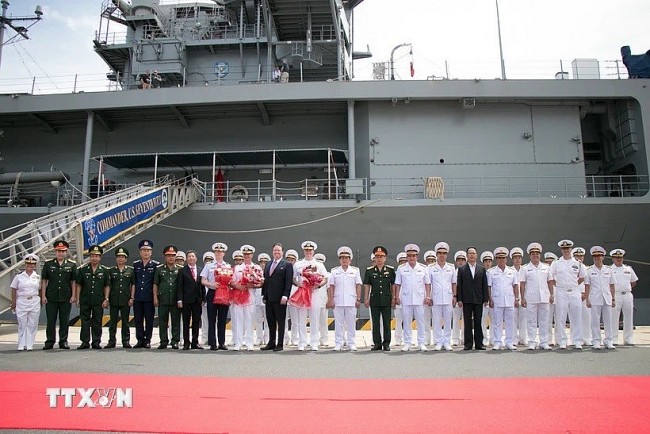 American Navy Crews Begin Routine Port Visit In Khanh Hoa Province