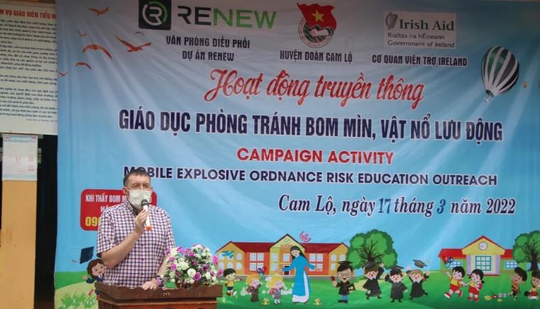 irish embassy grants support for vietnamese uxo contaminated province