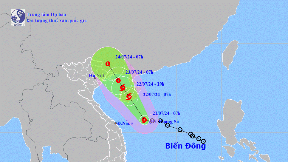 The second tropical storm in the East Sea is moving towards the southern part of China.