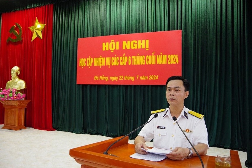 Lieutenant Colonel Chu Quang Vinh, Chief Political Officer of Brigade 172. (Photo: Phuoc Hoan) 