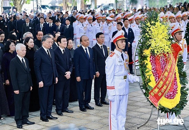 Party & State Leaders Pay Tribute to General Secretary Nguyen Phu Trong