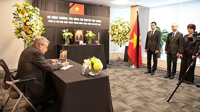 United Nations Leaders and Ambassadors Attend General Secretary Nguyen Phu Trong's Funeral