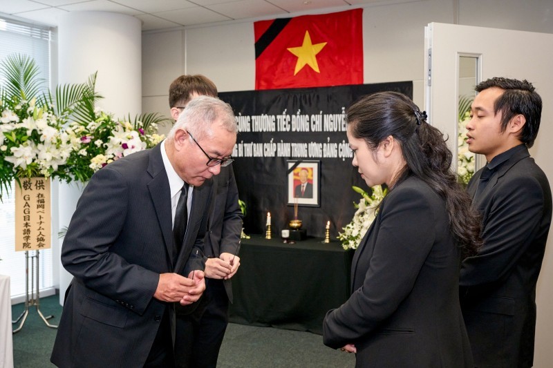 Memorial Service for General Secretary Nguyen Phu Trong Held in Japan