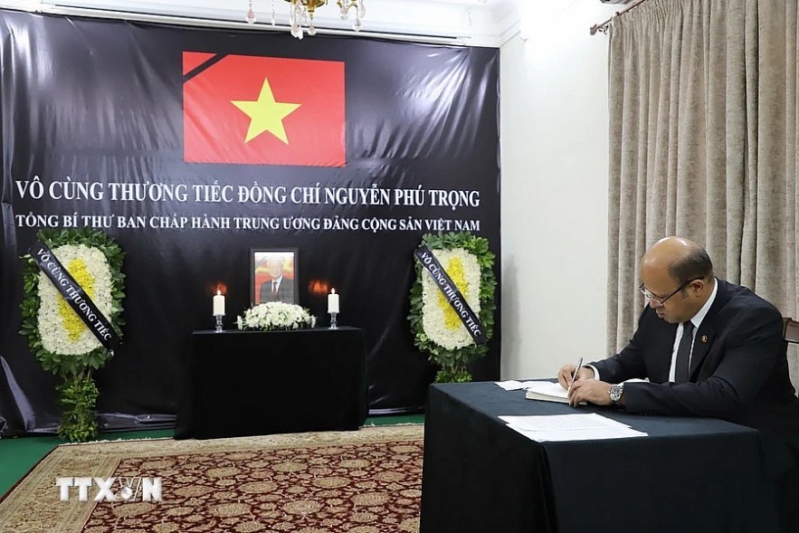 United Nations Leaders and Ambassadors Attend General Secretary Nguyen Phu Trong's Funeral