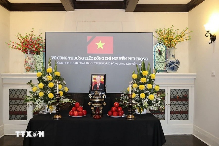 United Nations Leaders and Ambassadors Attend General Secretary Nguyen Phu Trong's Funeral