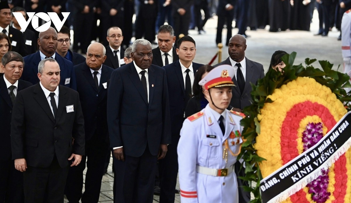 photo intl friends visit vietnam to attend general secretary nguyen phu trongs funeral