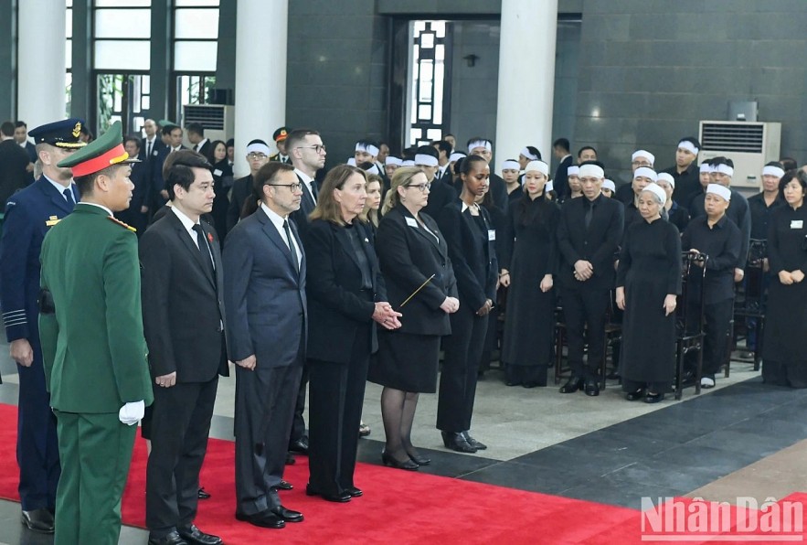 [Photo] Int'l Friends Visit Vietnam to Attend General Secretary Nguyen Phu Trong's Funeral