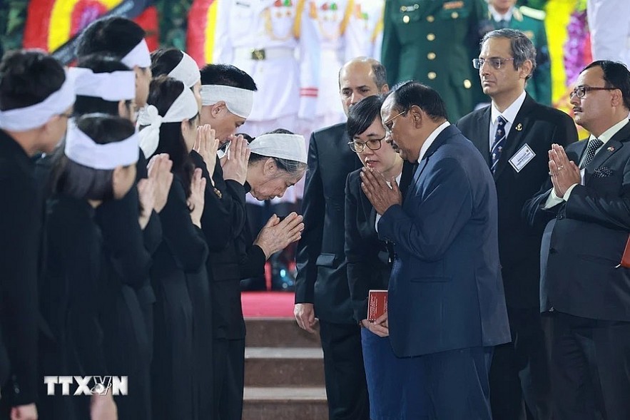 [Photo] Int'l Friends Visit Vietnam to Attend General Secretary Nguyen Phu Trong's Funeral