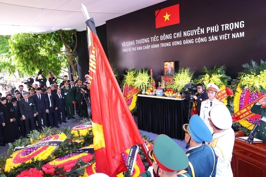 burial ceremony for party general secretary nguyen phu trong