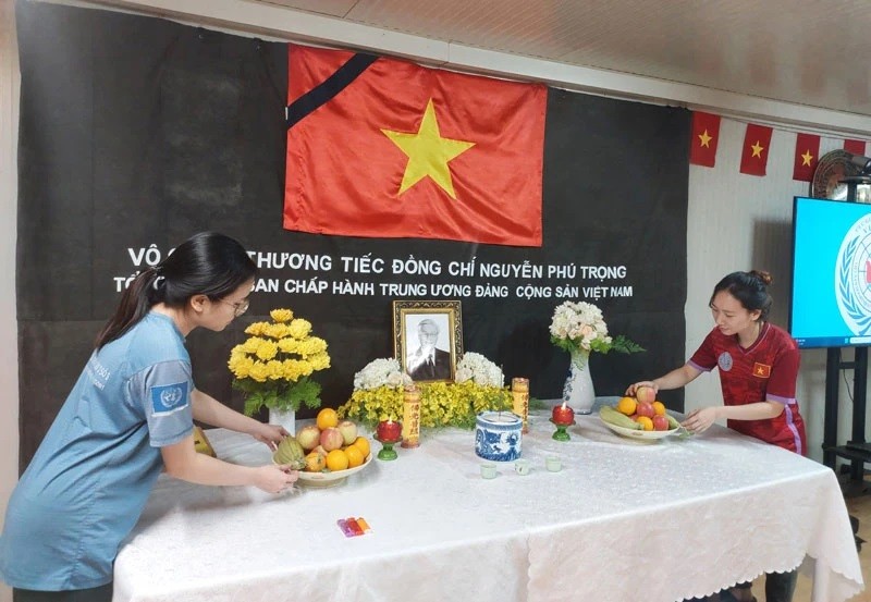Memorial Service Held for Party General Secretary Nguyen Phu Trong in South Sudan