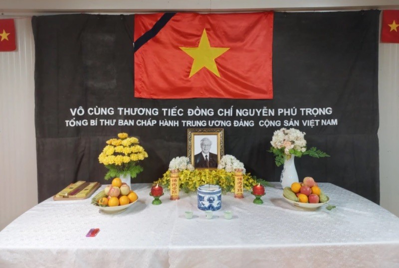 Memorial Service Held for Party General Secretary Nguyen Phu Trong in South Sudan