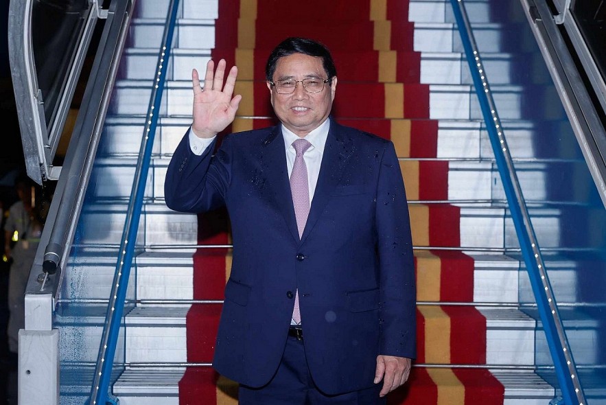 At 8 PM on July 30, Prime Minister Pham Minh Chinh left Vietnam for New Delhi for his state visit to India. Photo: Nhat Bac