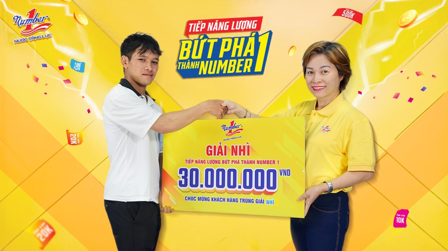 Number 1 Energy Drink Announces Winner of VND 500 Million Prize.