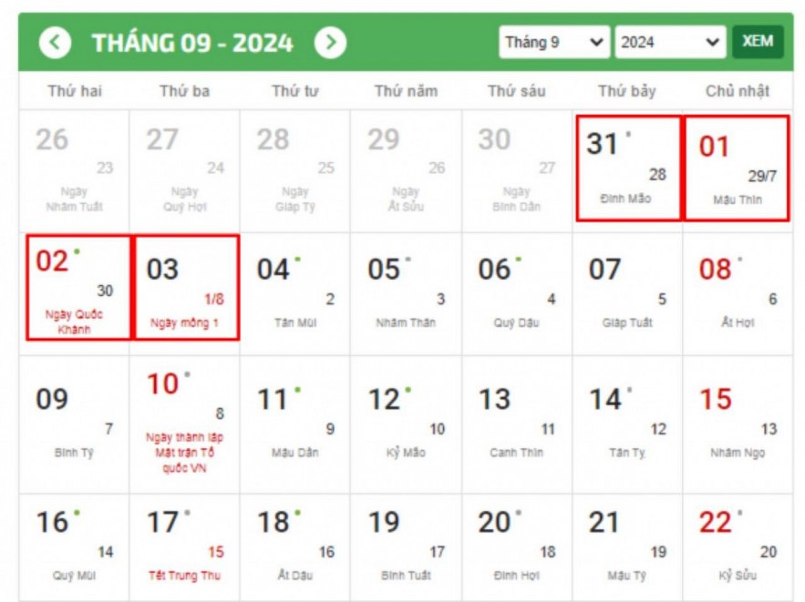 National Day 2/9/2024 Holiday Schedule.