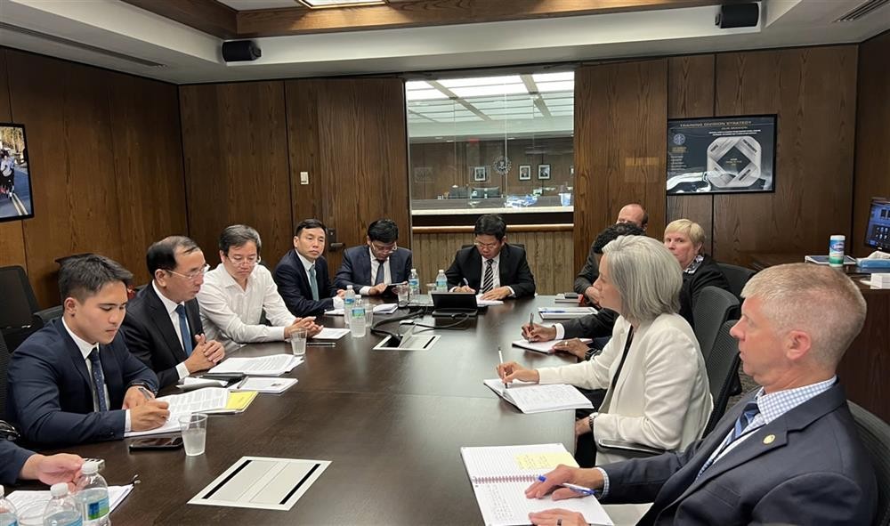 At the meeting in Quantico, Virginia on August 3 (Photo: Kieu Trang/VNA)