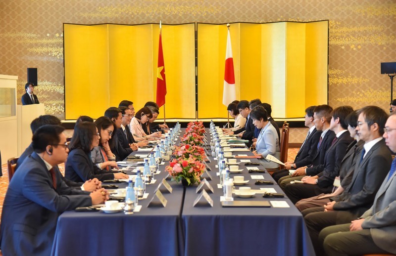 At the 12th meeting of the Vietnam-Japan Cooperation Committee (Photo: VNA)