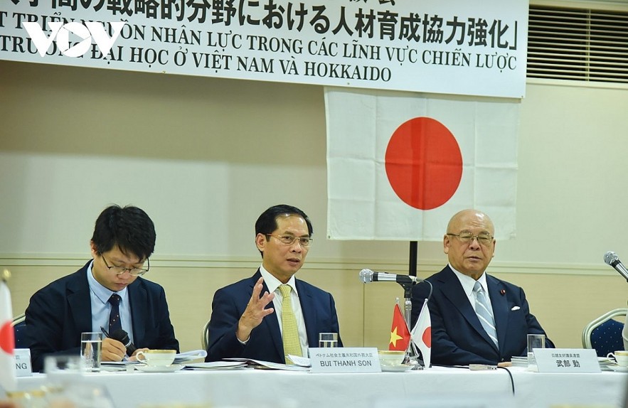 Foreign Minister Bui Thanh Son speaks at the seminar. Photo: VOV