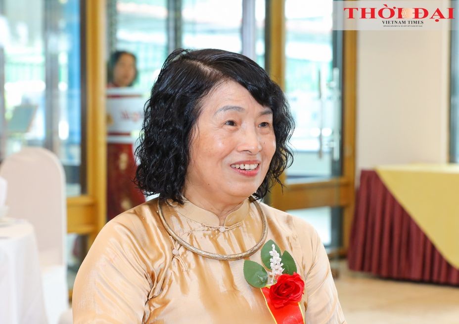 Nguyen Thi Ngoc Minh at the 2024 Vietnam-Hungary Friendship Meeting. (Photo: Dinh Hoa)  