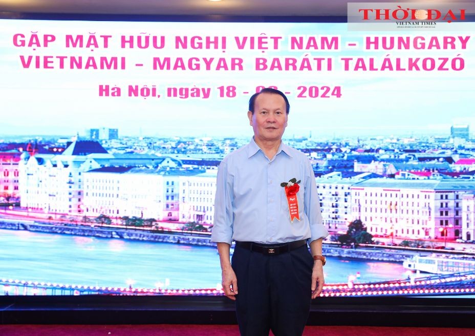 Thai Danh Hau at the 2024 Vietnam-Hungary Friendship Meeting. (Photo: Dinh Hoa)  